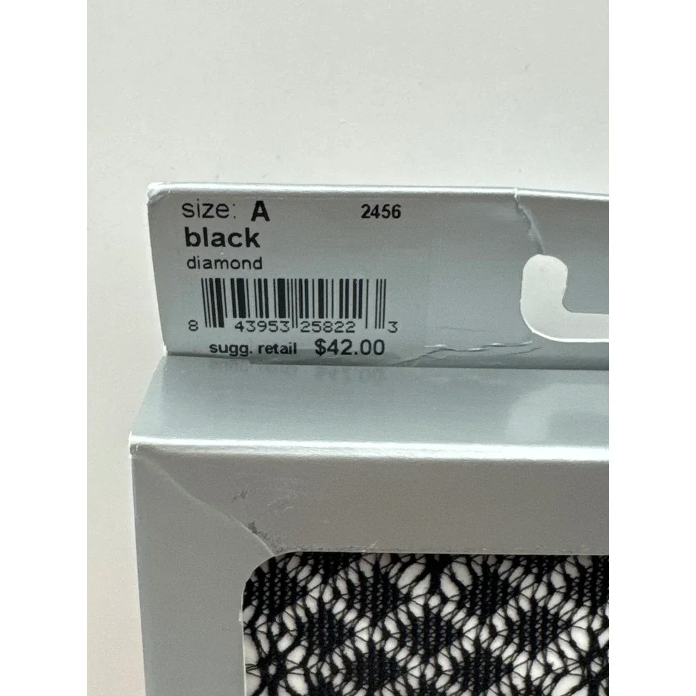 SPANX Uptown Tight-End Tights Diamond A Dozen Patterned Bodyshaping Black‎